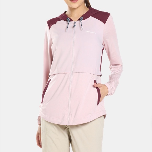 Columbia Jackets & Blazers - COLUMBIA "Sandy Trail" Full Zipper Jacket Size Large In "Mineral Pink"